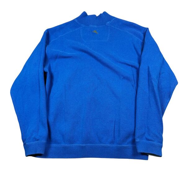 Tommy Bahama Sweater 1/4 Zip Reversible Contrast Stitch Outdoor Activewear - Picture 11 of 12